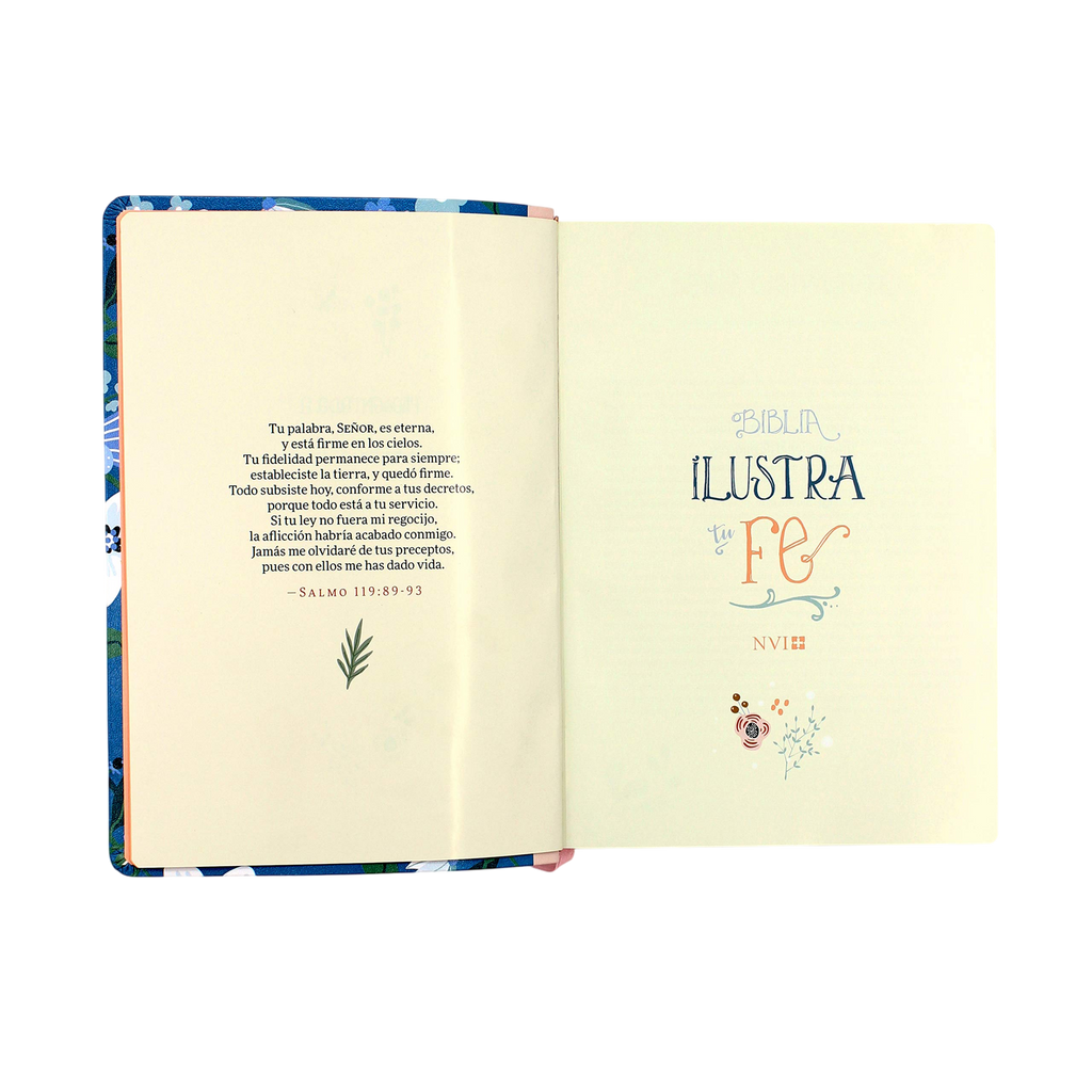 Biblia Ilustra Tu Fe Piel Italiana Nueva