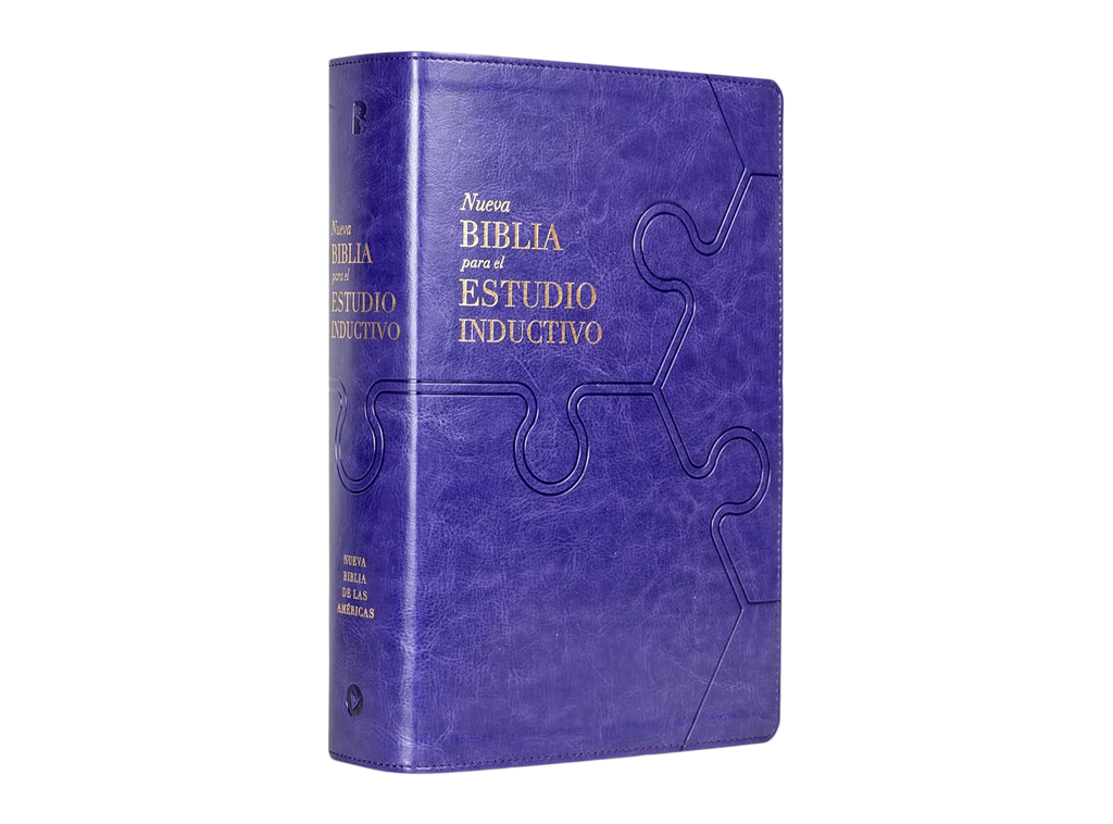 Biblia Estudio Inductivo NBLA/ Purpura Piel Italiana