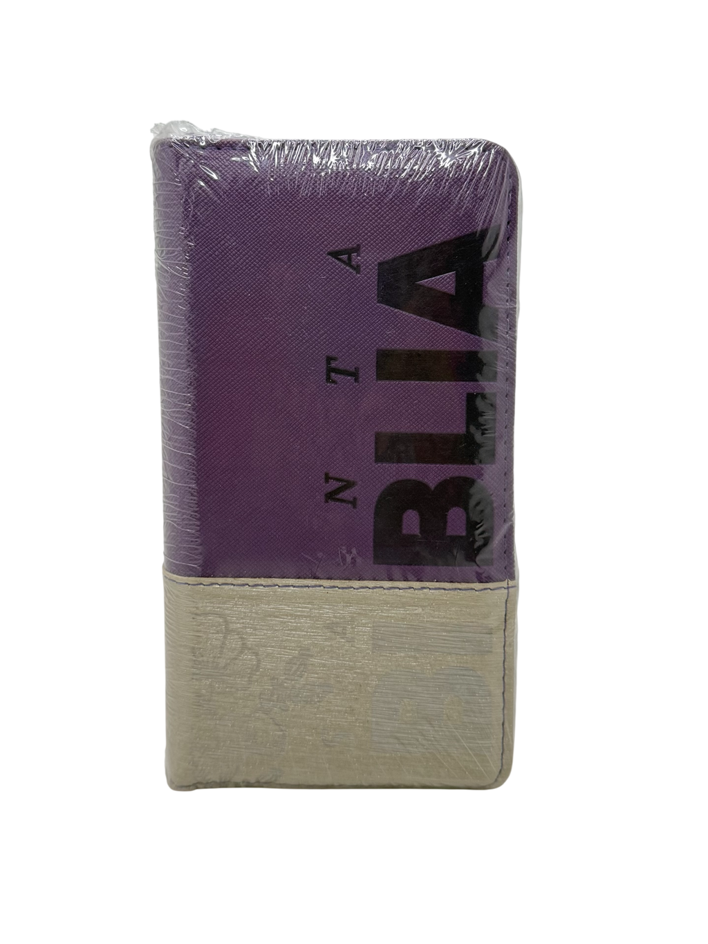 Biblia RVR 1960 Chequera /Bitono Roja/ Morado - Beige/Indice