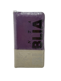 Biblia RVR60 Chequera / Morado - Beige/ Indice