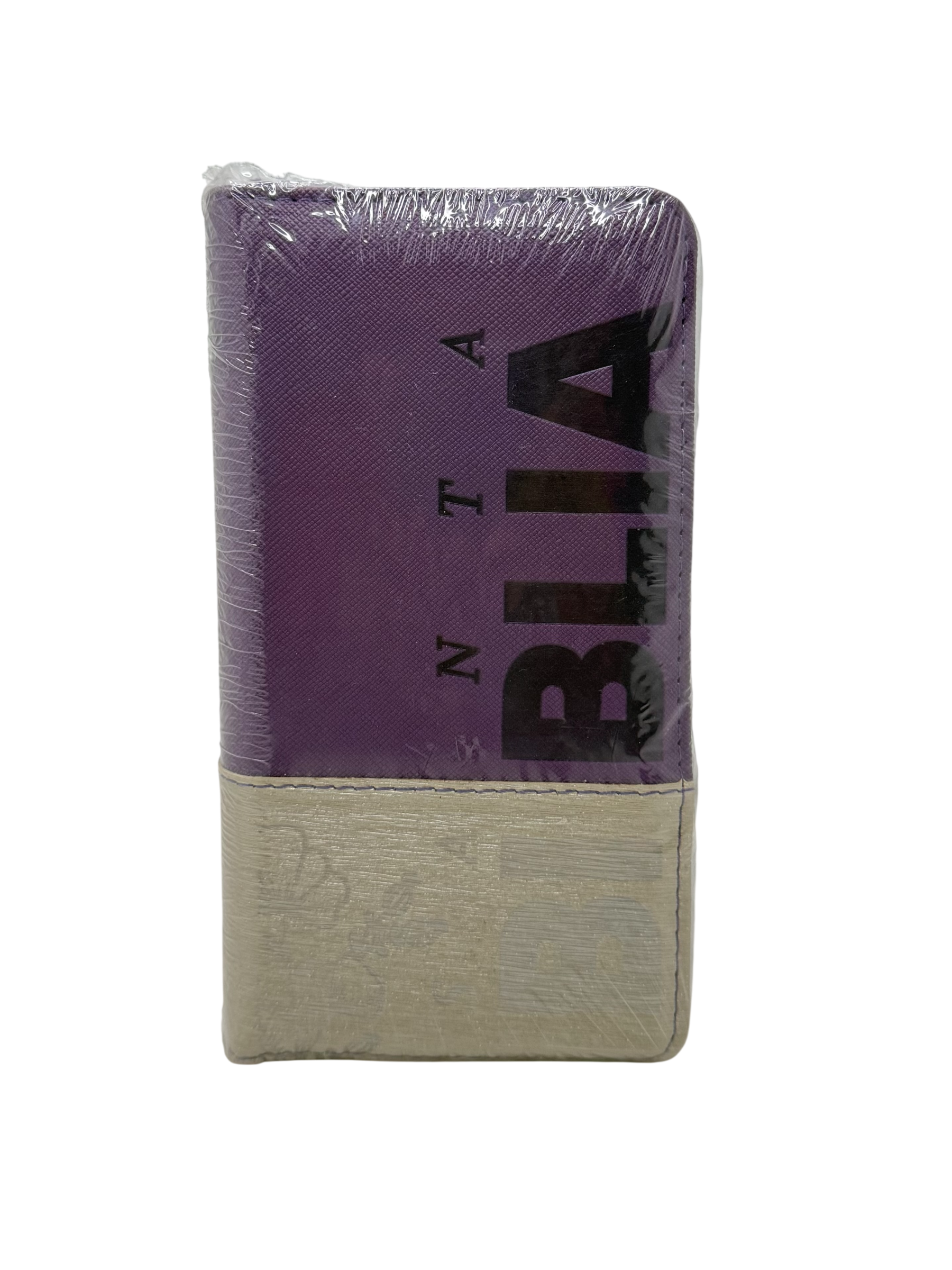 Biblia RVR60 Chequera / Morado - Beige/ Indice