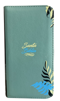 Biblia RVR60 Tipo Chequera Verde Menta/Flores/Indice
