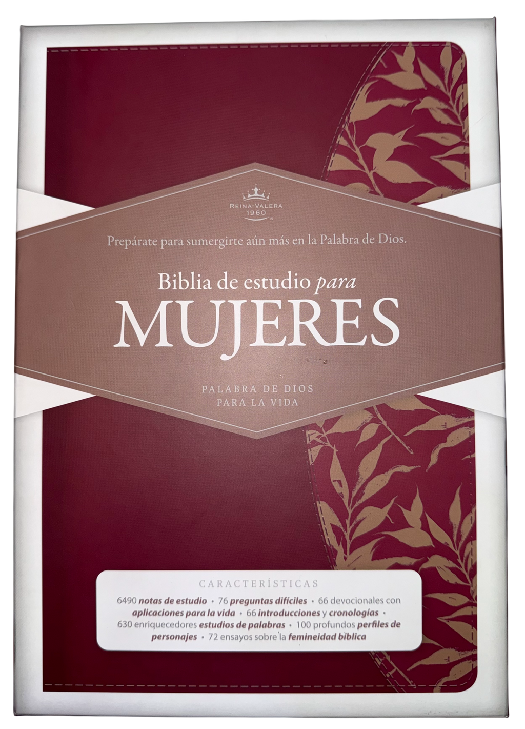 Biblia de Estudio para Mujeres Vinotinto Fucsia