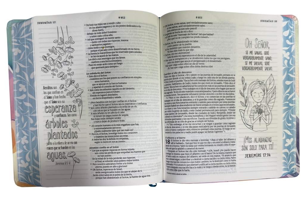Biblia Inspira NTV Semipiel Paraíso Floral