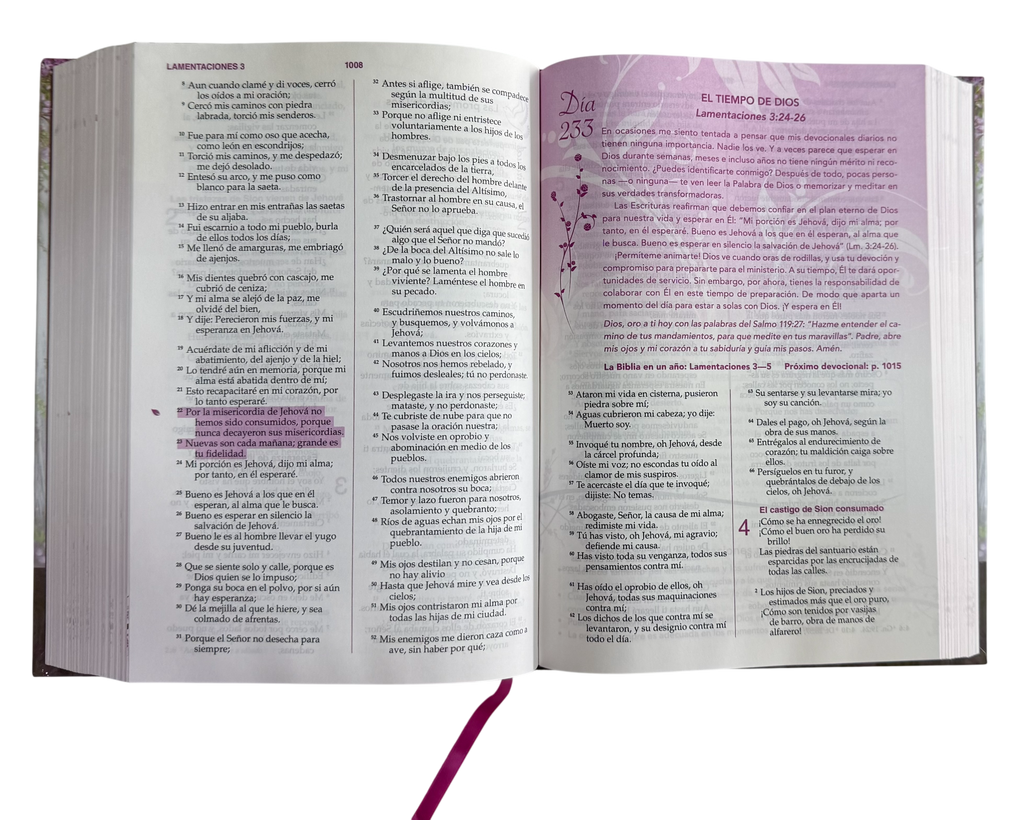 Biblia de la Mujer Conforme al Corazón de Dios RVR60 Tapa Dura