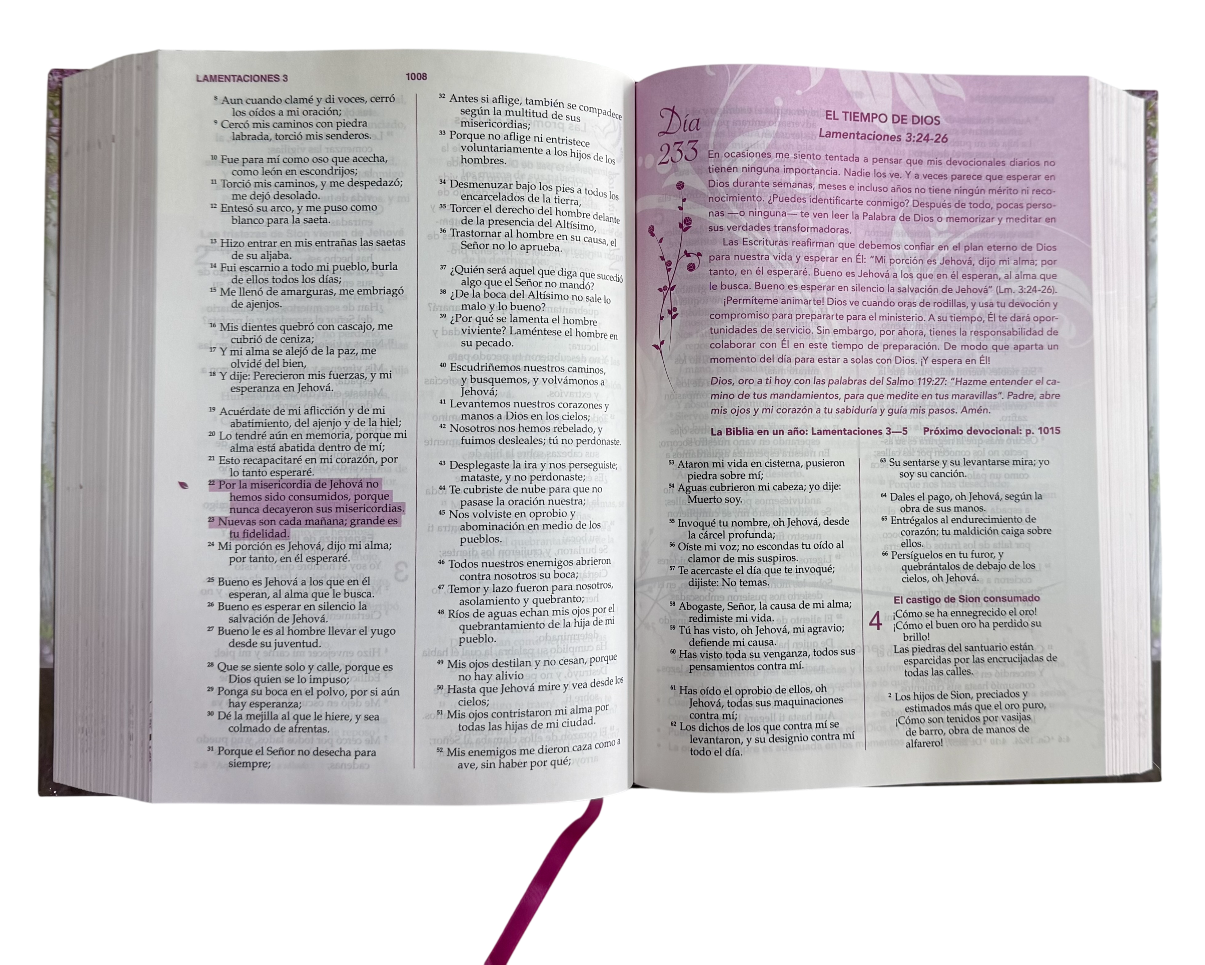 Biblia de la Mujer Conforme al Corazón de Dios RVR60 Tapa Dura
