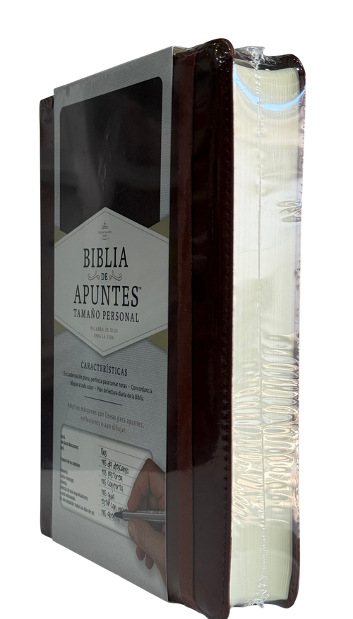 Biblia De Apuntes 1960 Tamaño Personal  Cafe Simil Piel