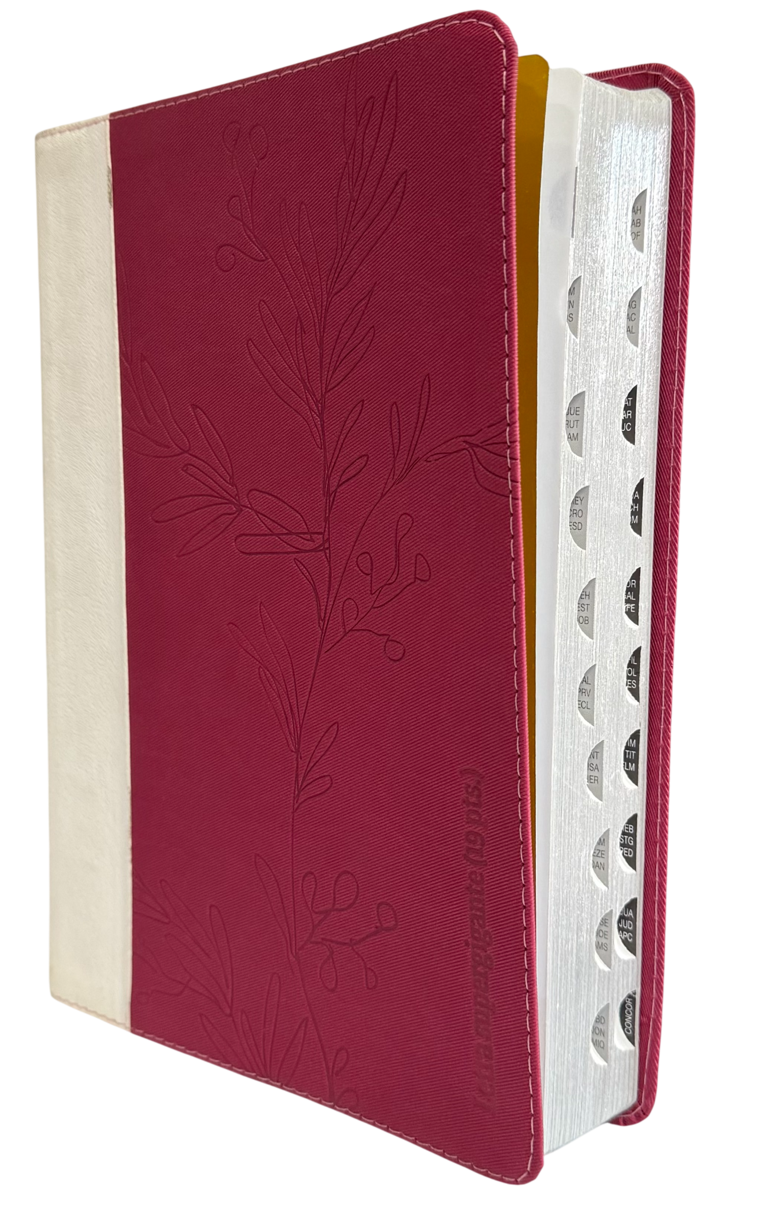 Biblia RVR60 Letra Súper Gigante Fucsia Canto Plateado con QR