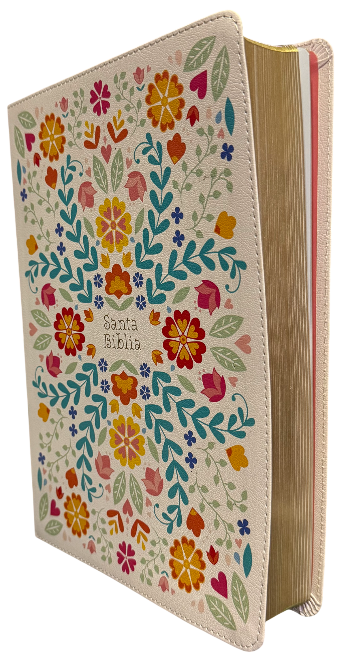 RVR 1960 Biblia Letra Súper Gigante Floreada, Símil Piel (Edición 2023)