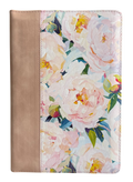 Biblia Letra Gigante, Dama RVR60 con cierre e Índice / Azul, Flores/ Café Nude/ Rosa Beige