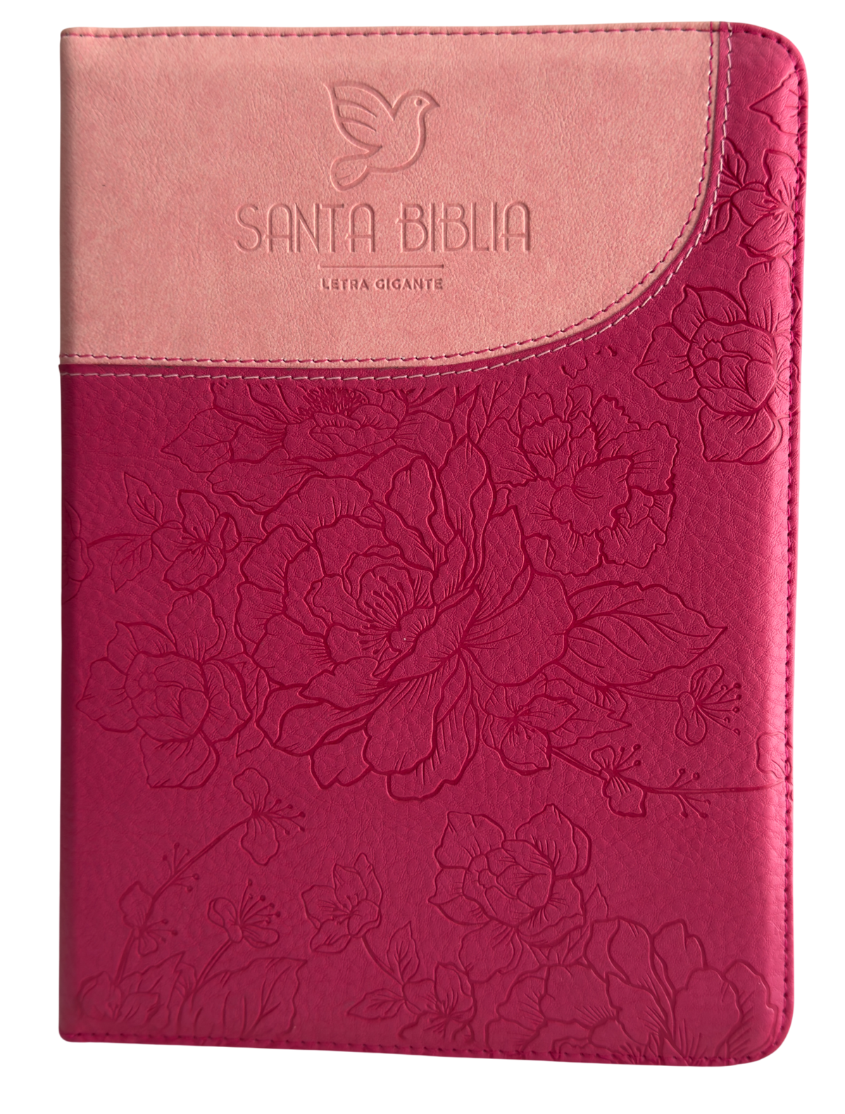 Biblia RVR60 Letra Gigante Fucsia/Rosa con Cierre (con y sin índice)