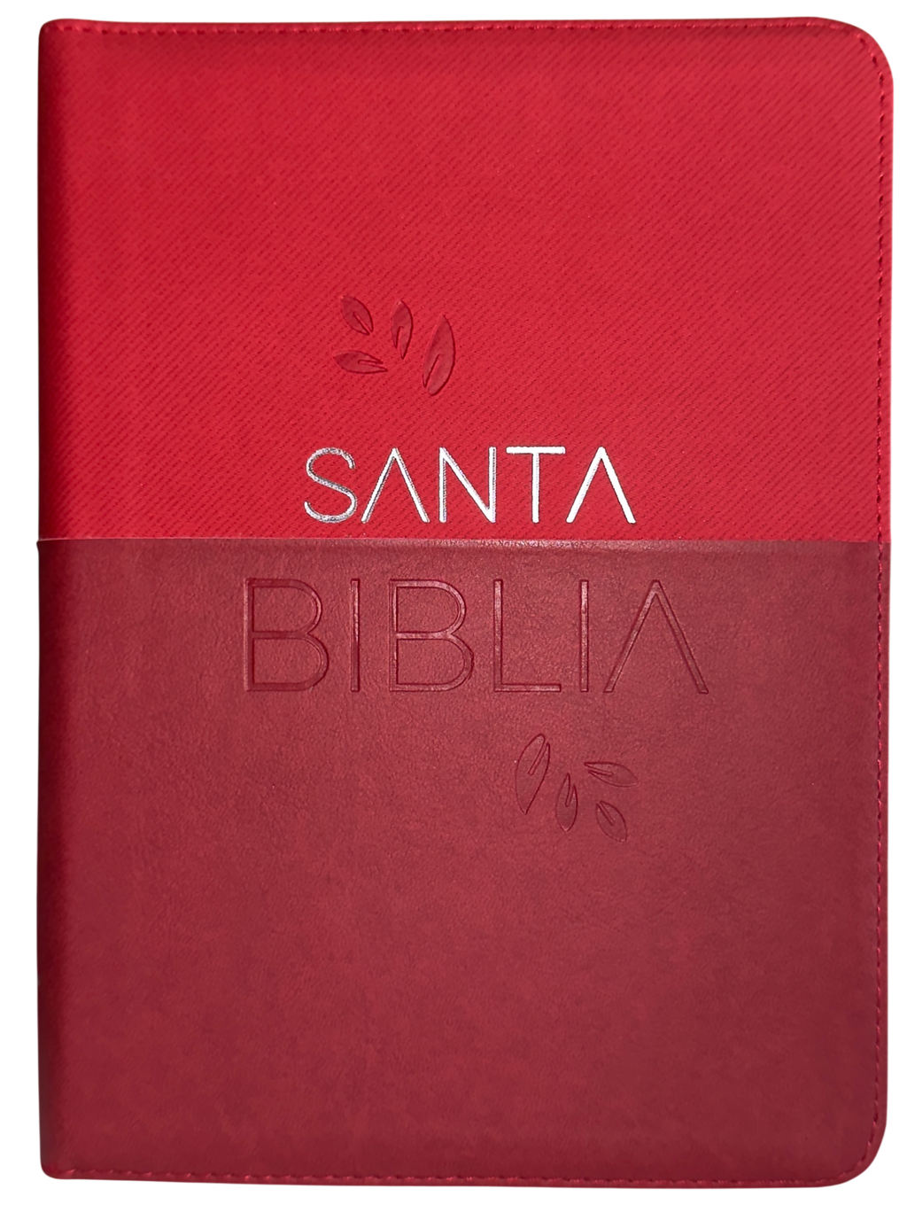Biblia RVR60 Letra Gigante Bicolor Vino Tinto/Cereza con Cierre y Código QR