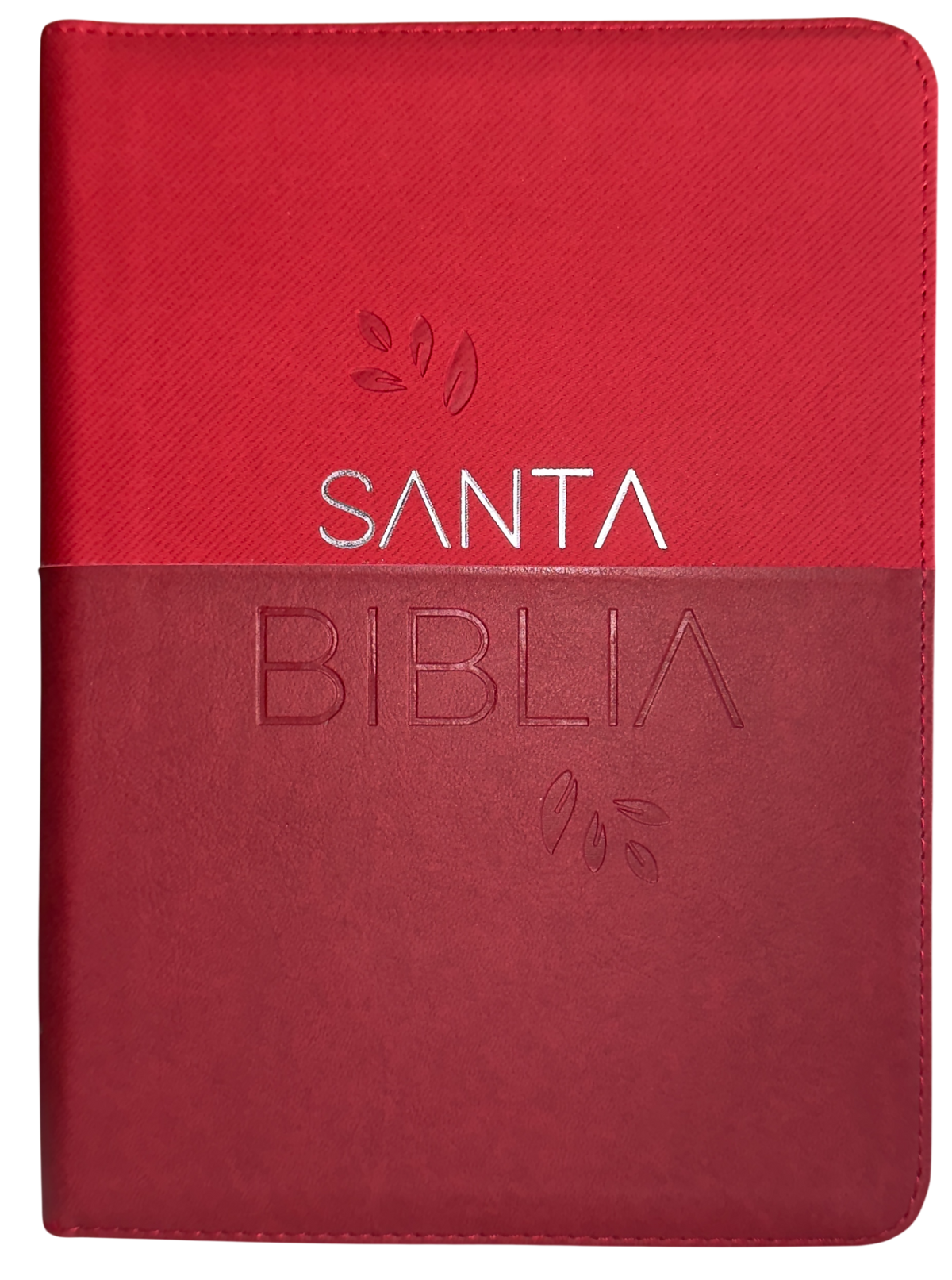 Biblia RVR60 Letra Gigante Bicolor Vino Tinto/Cereza con Cierre y Código QR
