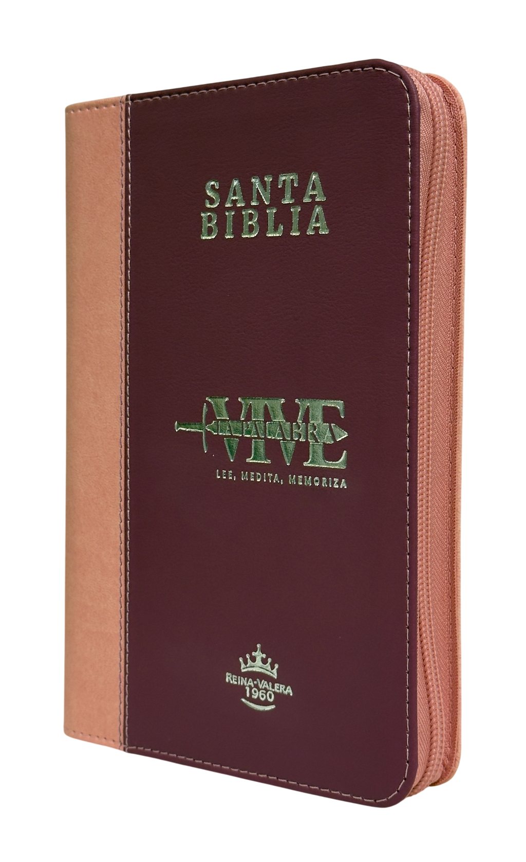 Biblia Vive la Palabra RVR60, Tipo Agenda, Letra Grande, Símil Piel, Cierre