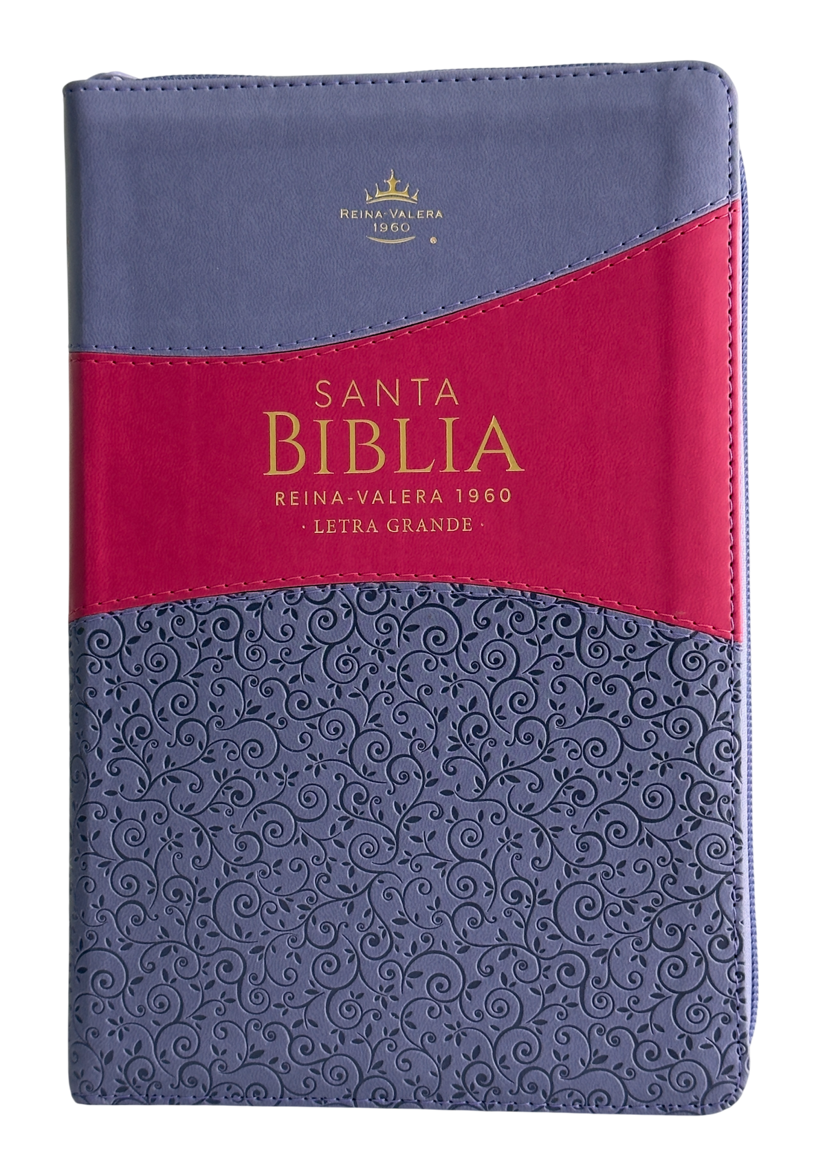 Biblia RVR60 Bitono Lila/Morado con Cierre