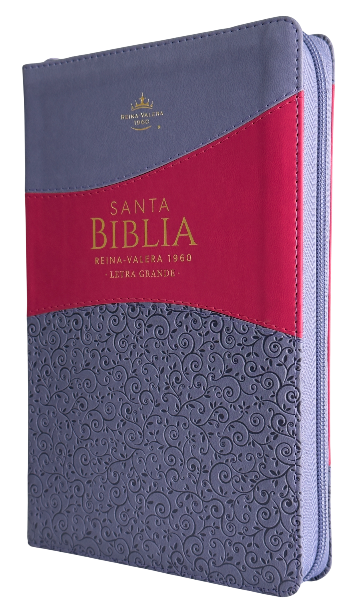 Biblia RVR60 Bitono Lila/Morado con Cierre