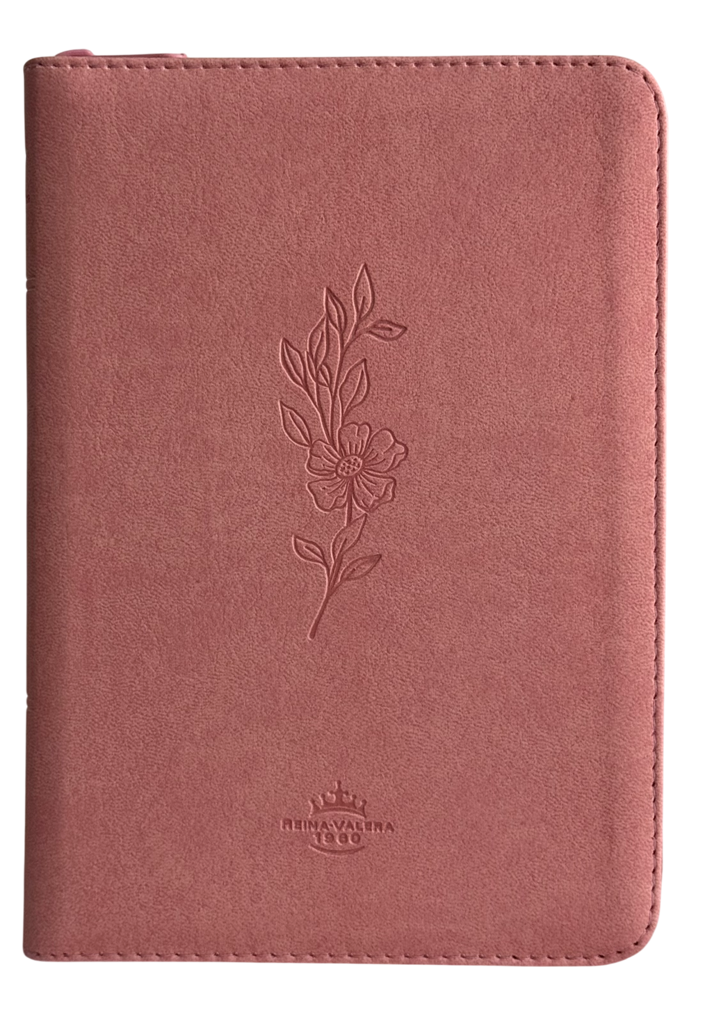 Biblia Grande RVR60, Letra Grande, QR Rosa Flor, Con Cierre e Índice