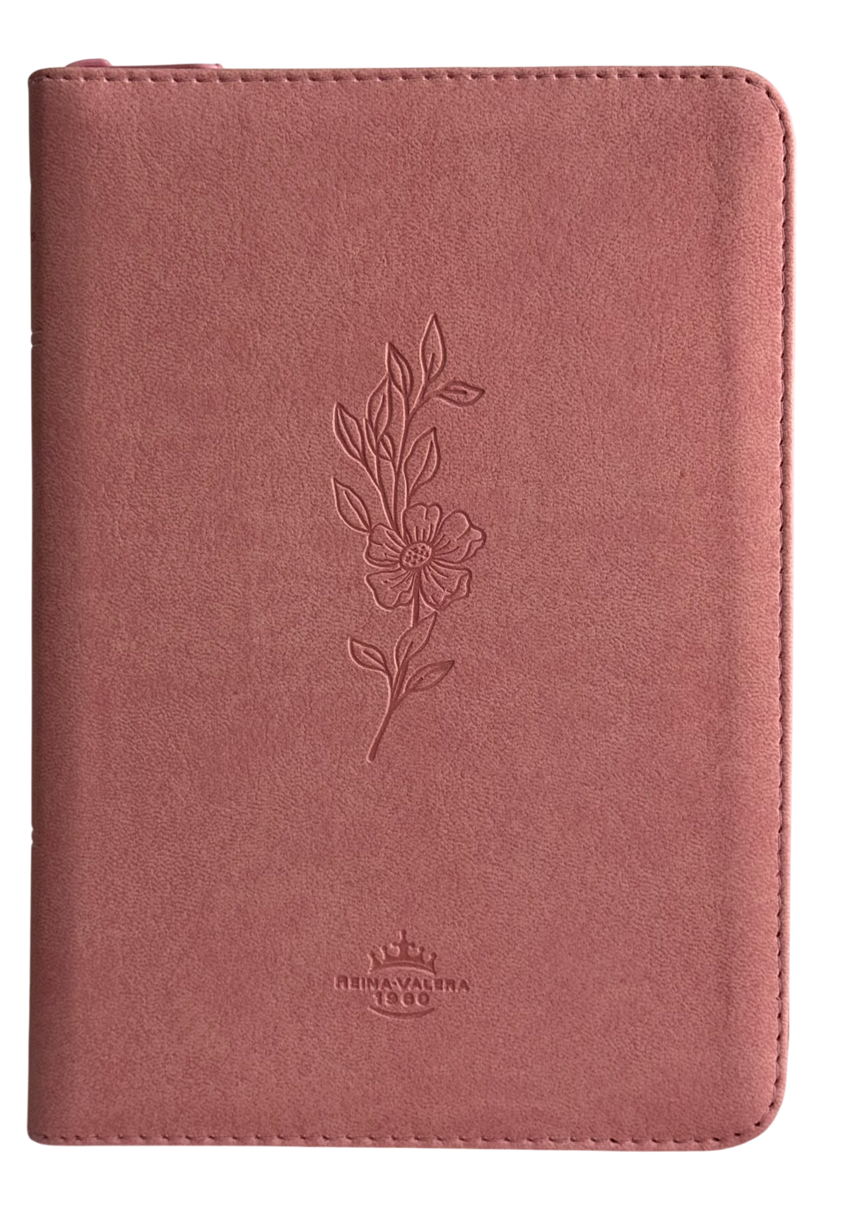 Biblia Grande RVR60, Letra Grande, QR Rosa Flor, Con Cierre e Índice
