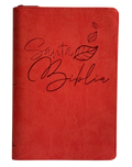 Biblia Reina Valera 1960, Letra Grande, Cierre, Símil Piel, Rojo