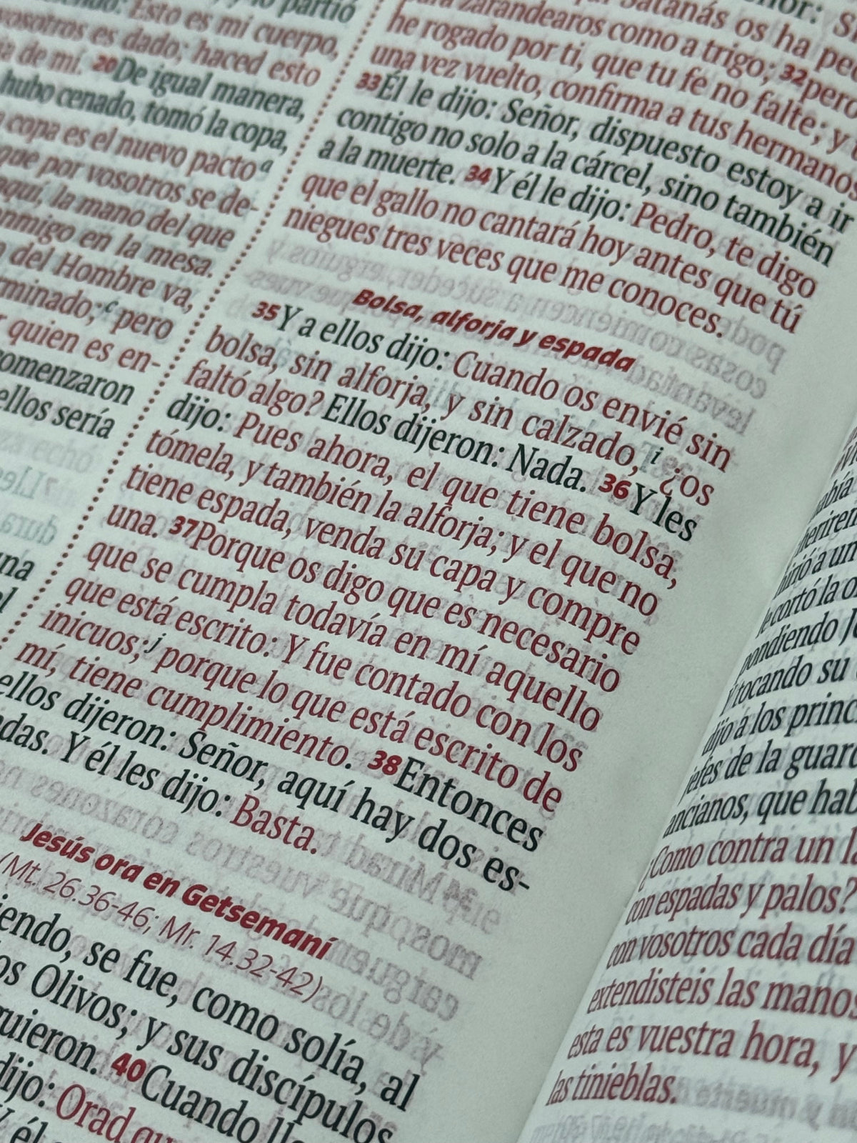 Biblia Reina Valera 1960, Letra Grande, Cierre, Símil Piel, Rojo