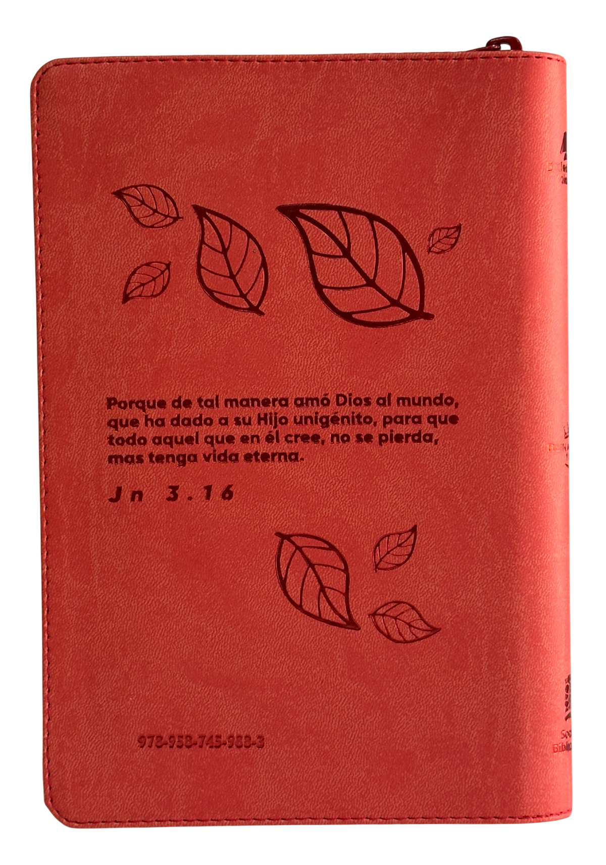 Biblia Reina Valera 1960, Letra Grande, Cierre, Símil Piel, Rojo
