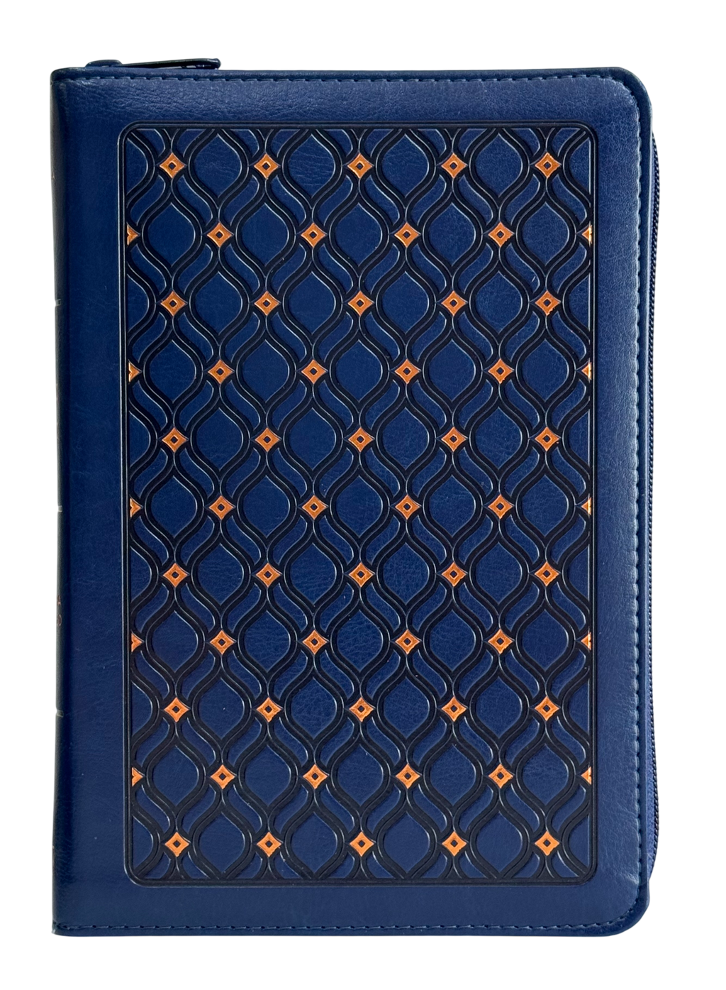 Biblia RVR60 Manual Letra Grande Azul Marino Imitación con Cierre e Índice