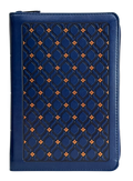 Biblia RVR60 Manual Letra Grande Azul Marino Imitación con Cierre e Índice
