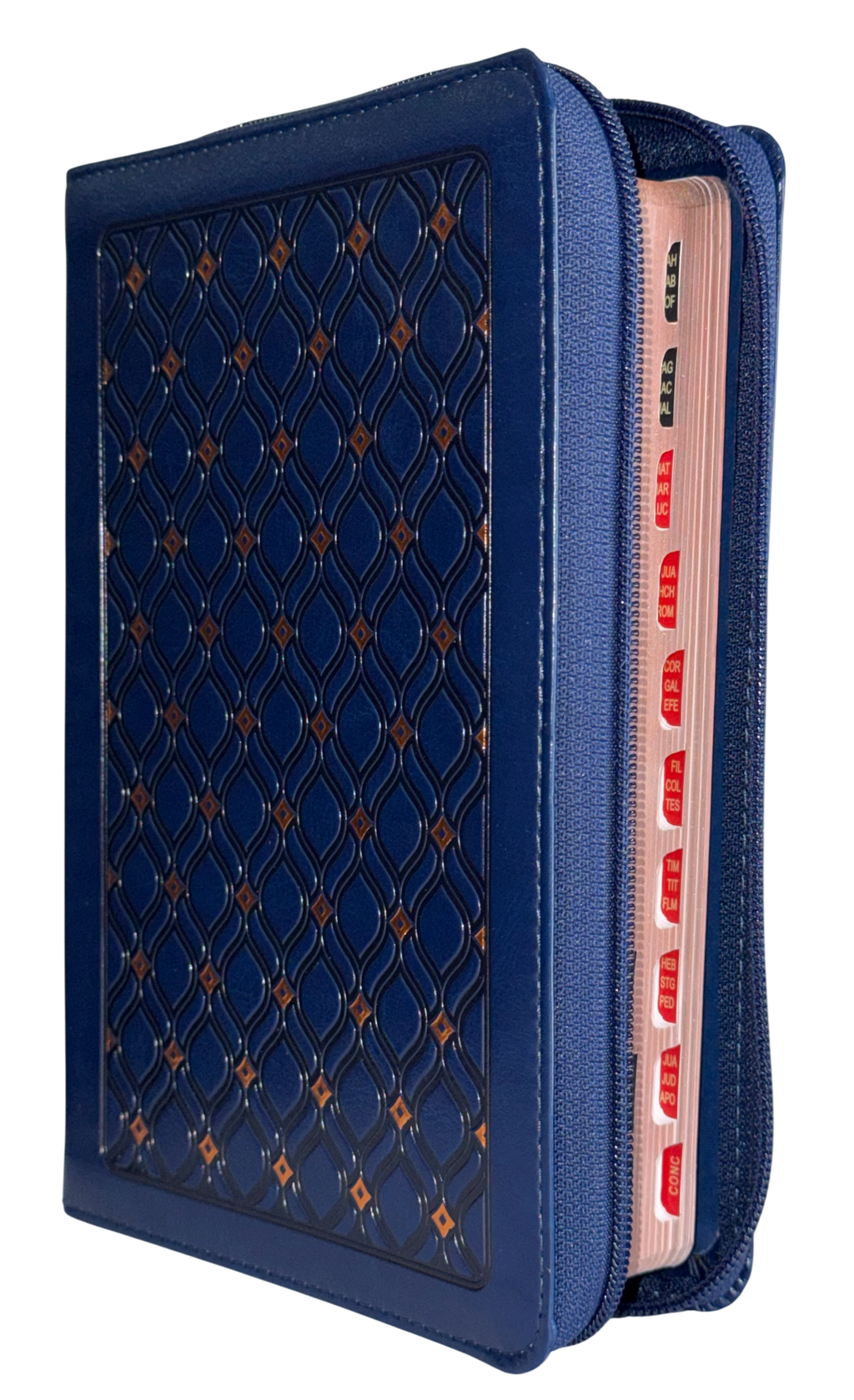 Biblia RVR60 Manual Letra Grande Azul Marino Imitación con Cierre e Índice