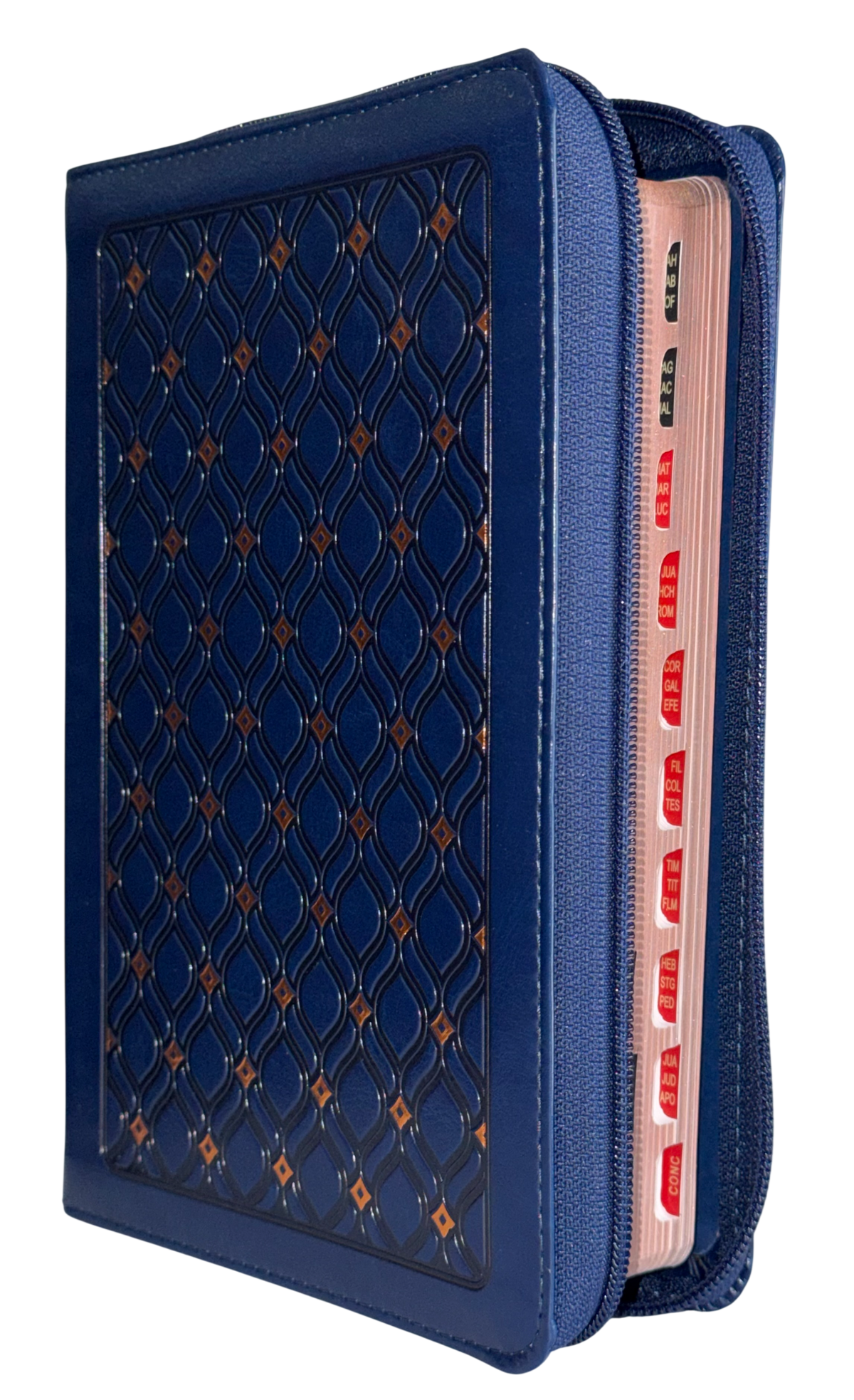 Biblia RVR60 Manual Letra Grande Azul Marino Imitación con Cierre e Índice