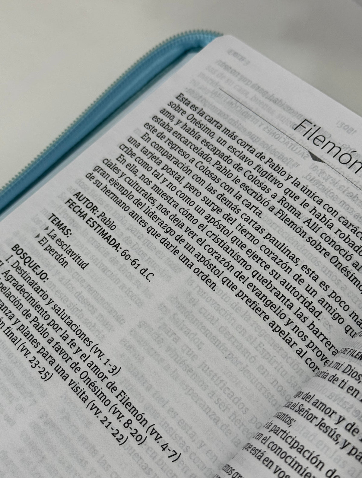 RVR 1960 Biblia Letra Grande Tamaño Manual Aqua Símil Piel