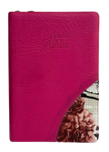 Santa Biblia RVR 1960 Edición de Promesas, Letra Gigante, Rosa/Fucsia con Cierre