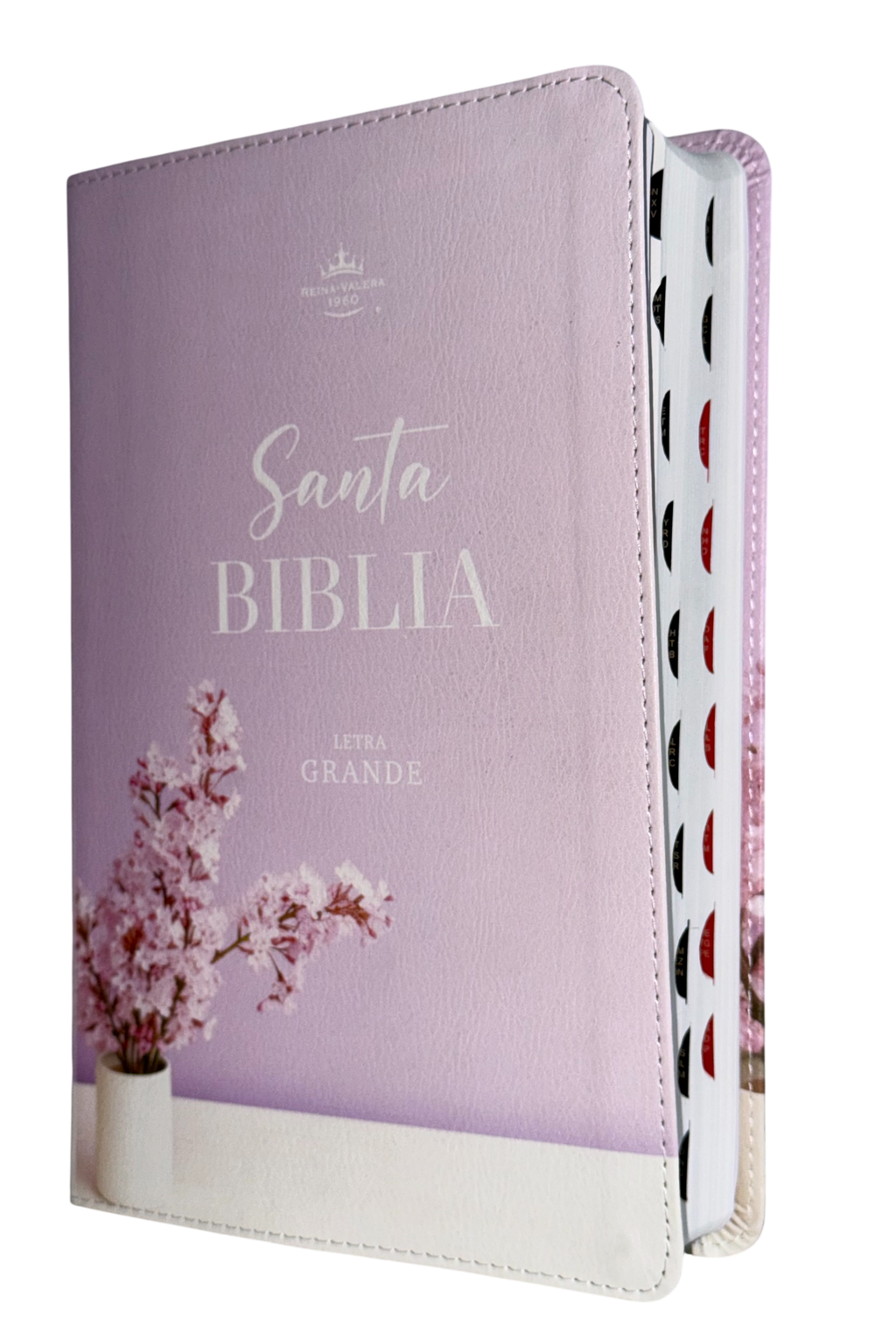 Biblia RVR60 Manual Letra Grande Símil Piel Lila con Índice