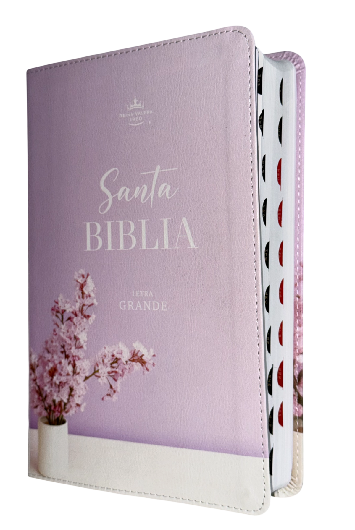 Biblia RVR60 Manual Letra Grande Símil Piel Lila con Índice