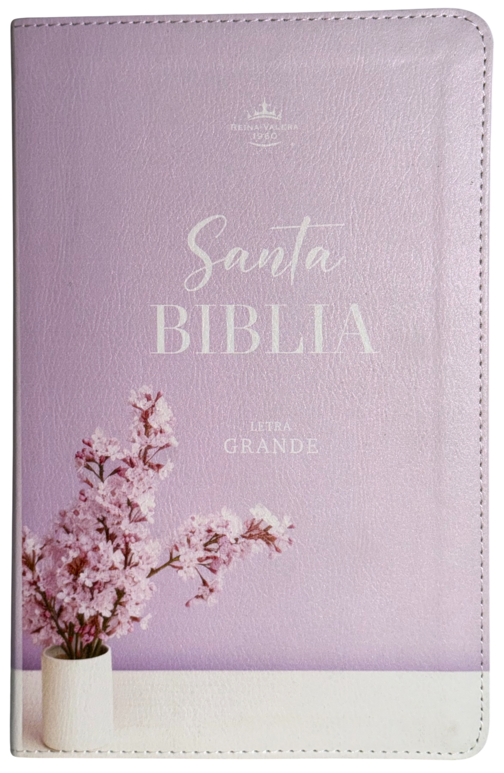 Biblia RVR60 Manual Letra Grande Símil Piel Lila con Índice