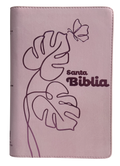 Biblia RVR60 Letra Grande Rosa con Cierre
