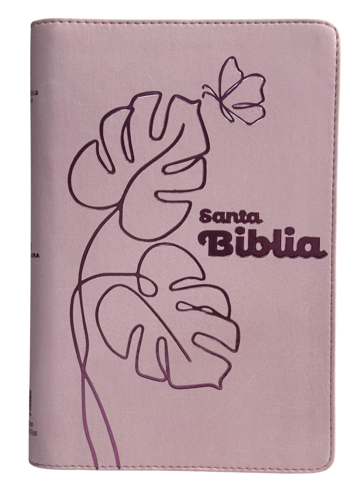 Biblia RVR60 Letra Grande Rosa con Cierre
