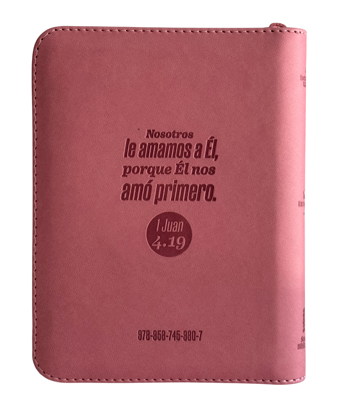 Rosado con canto metálico