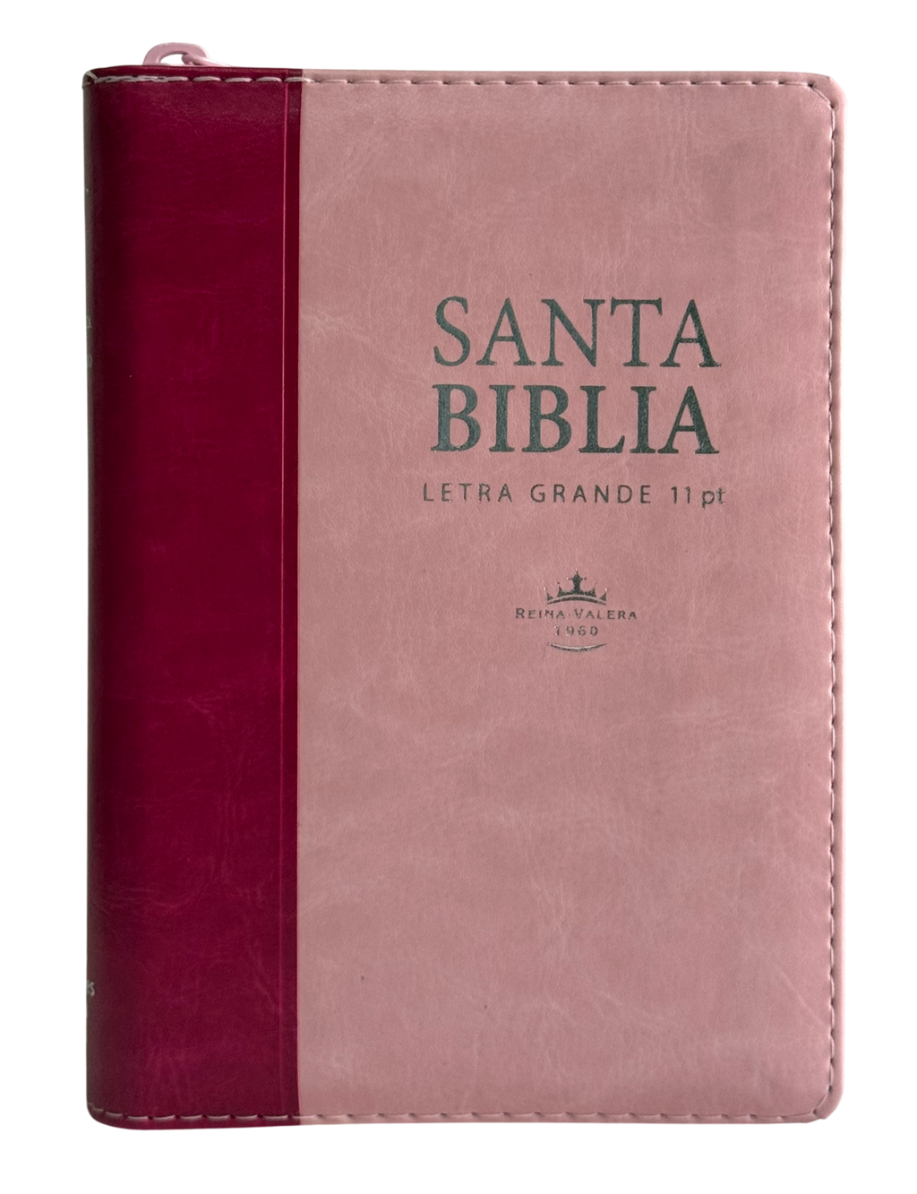 Biblia RVR60 Chica Letra Grande Rosa/Fucsia con Cierre e Índice