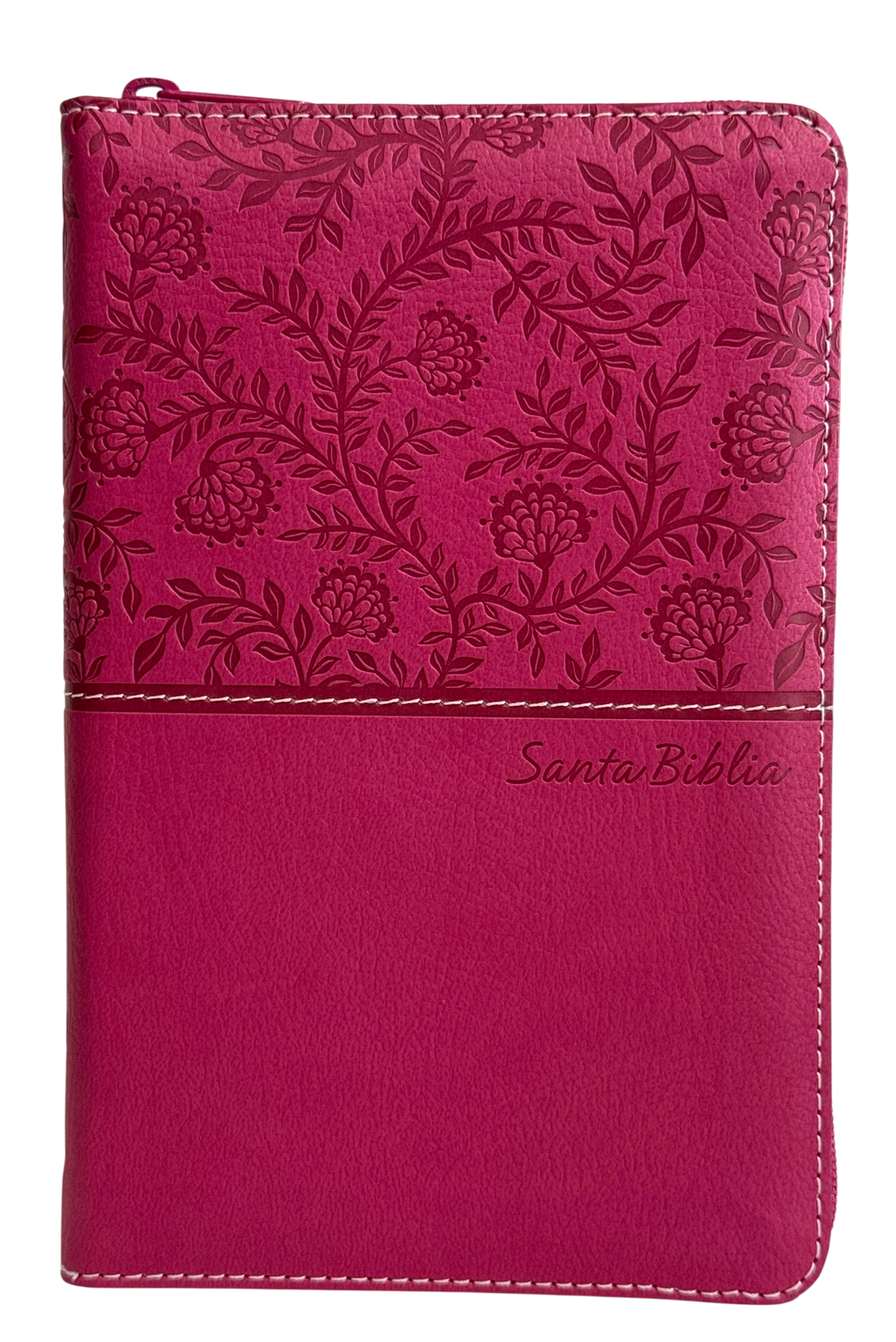 Biblia RVR Ultrafina Compacta Leathersoft Rosa con Cierre