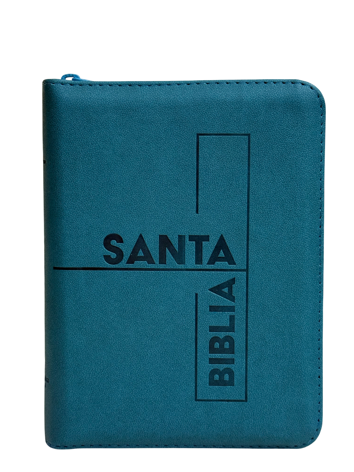 Biblia RVR 1960, Jade/Azul Jade, Canto Blanco, con Cierre