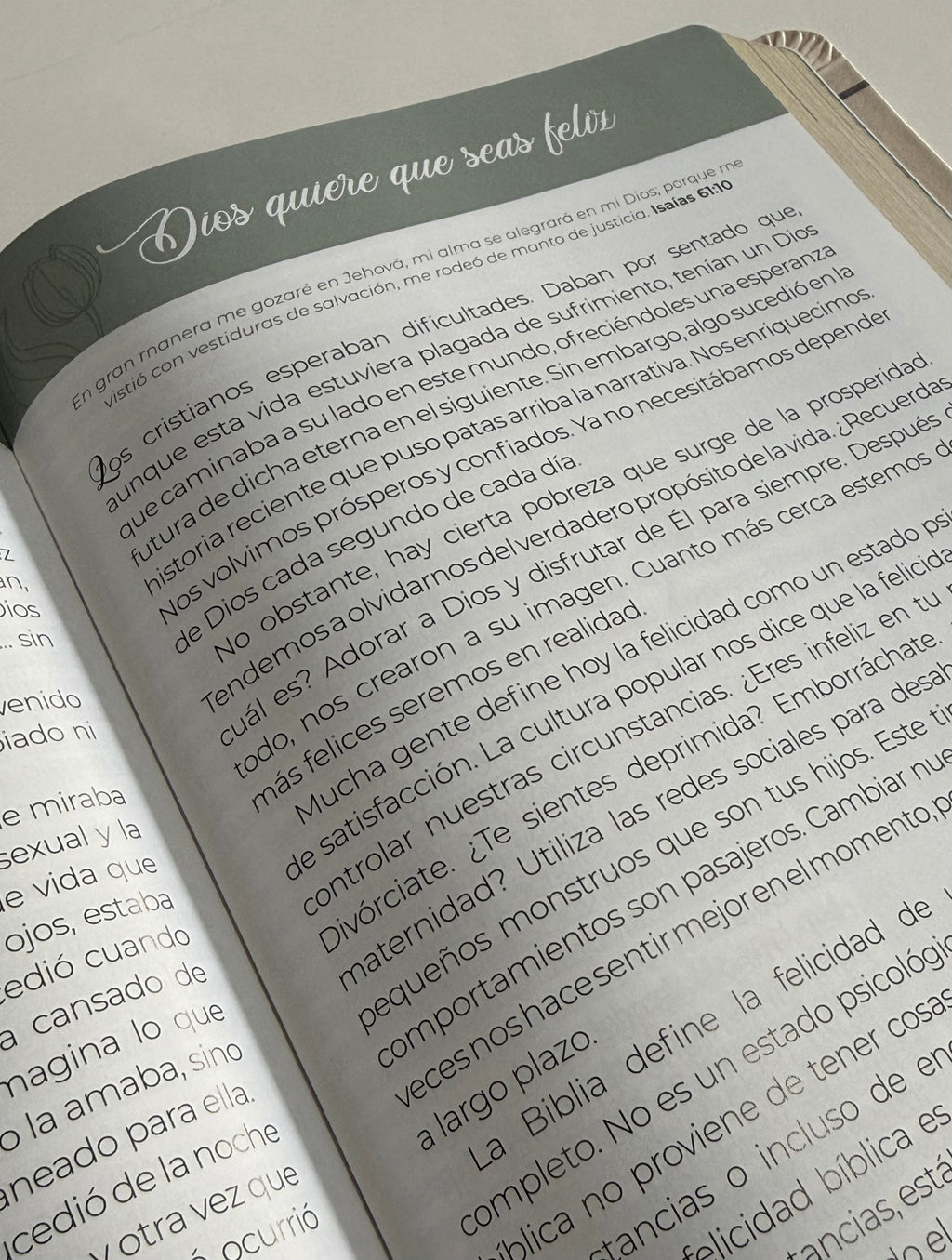 Biblia de Promesas RVR60 Virtuosa Letra Gigante Piel Especial Rosa/Blanco