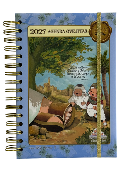 Agenda Ovejitas 2027 - Rosa y Azul (Con Separador de Regalo)