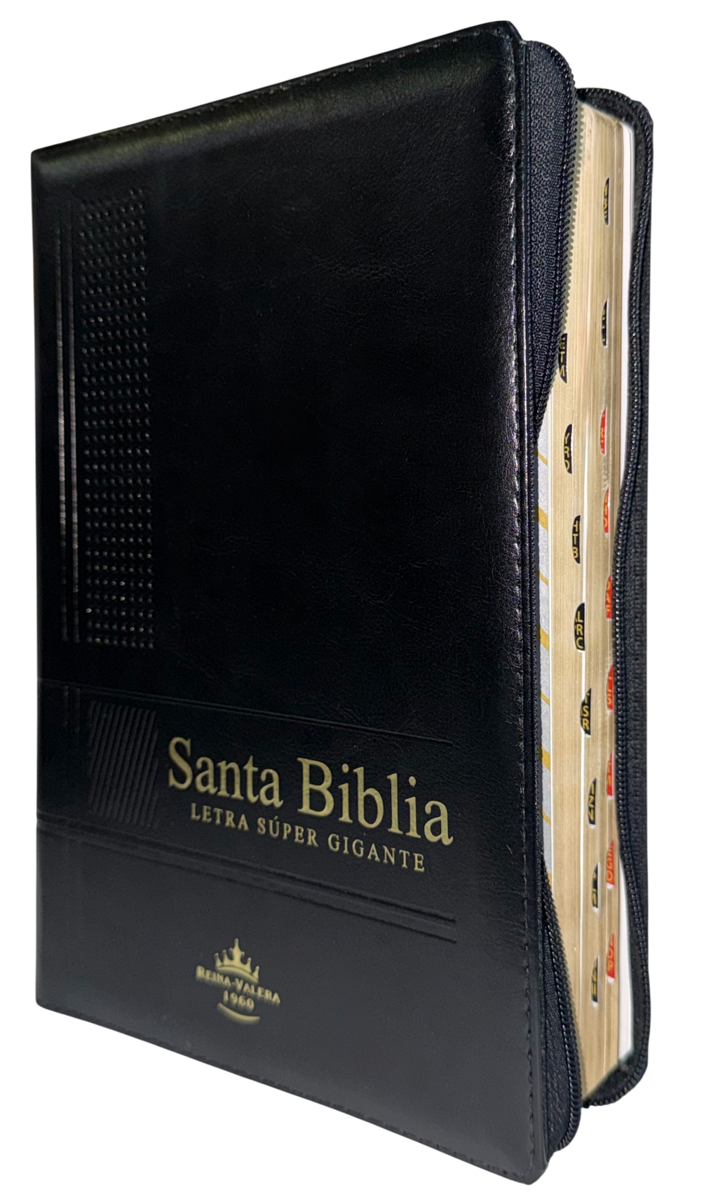 Biblia RVR60 Letra Súper Gigante Café/Marrón con Cierre e Índice