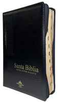 Biblia RVR60 Letra Súper Gigante Café/Marrón con Cierre e Índice