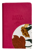 Biblia RVR60 económica con Nombres de Dios y Diseño Bicolor Floral