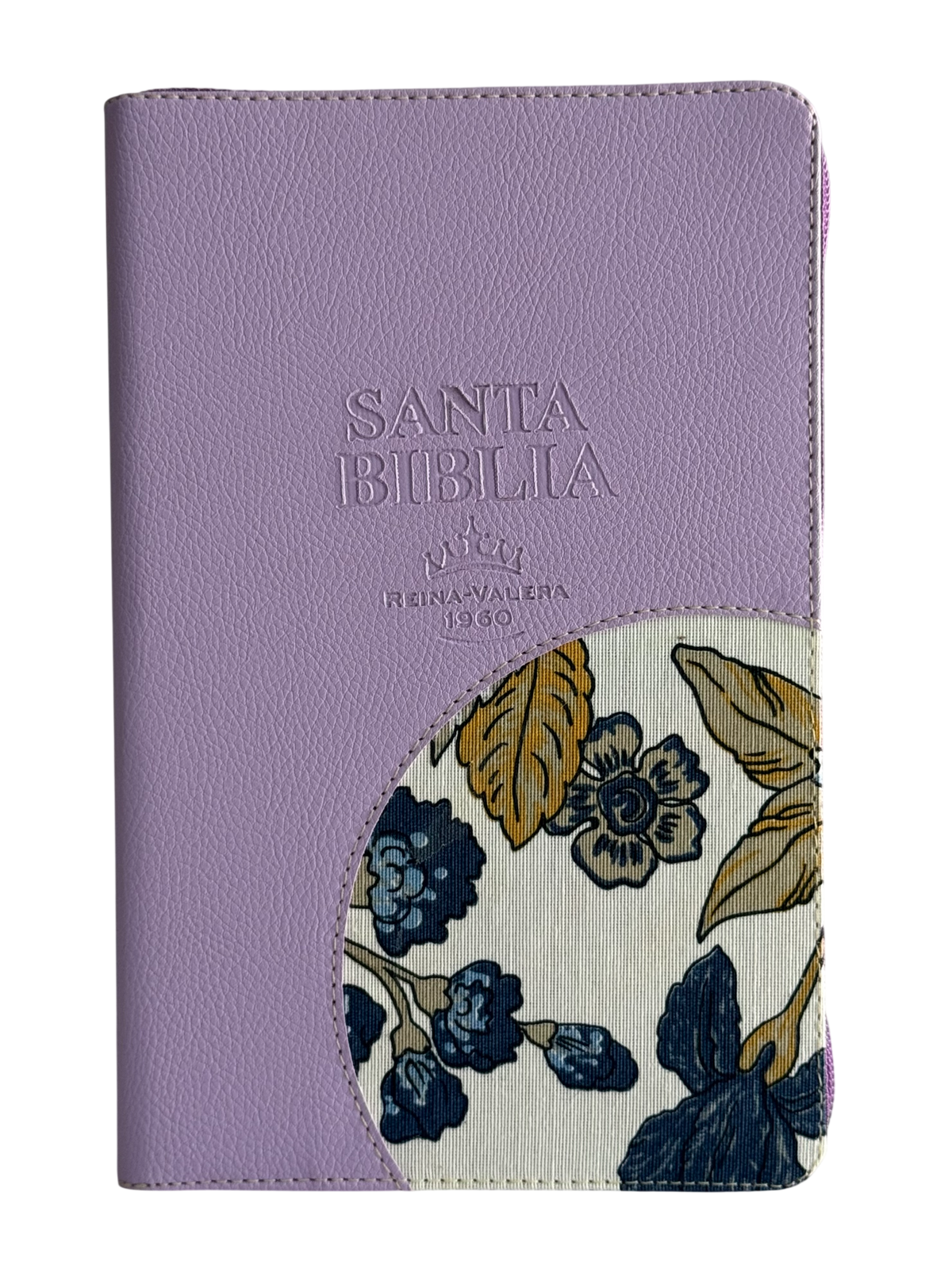 Biblia RVR60 económica con Nombres de Dios y Diseño Bicolor Floral