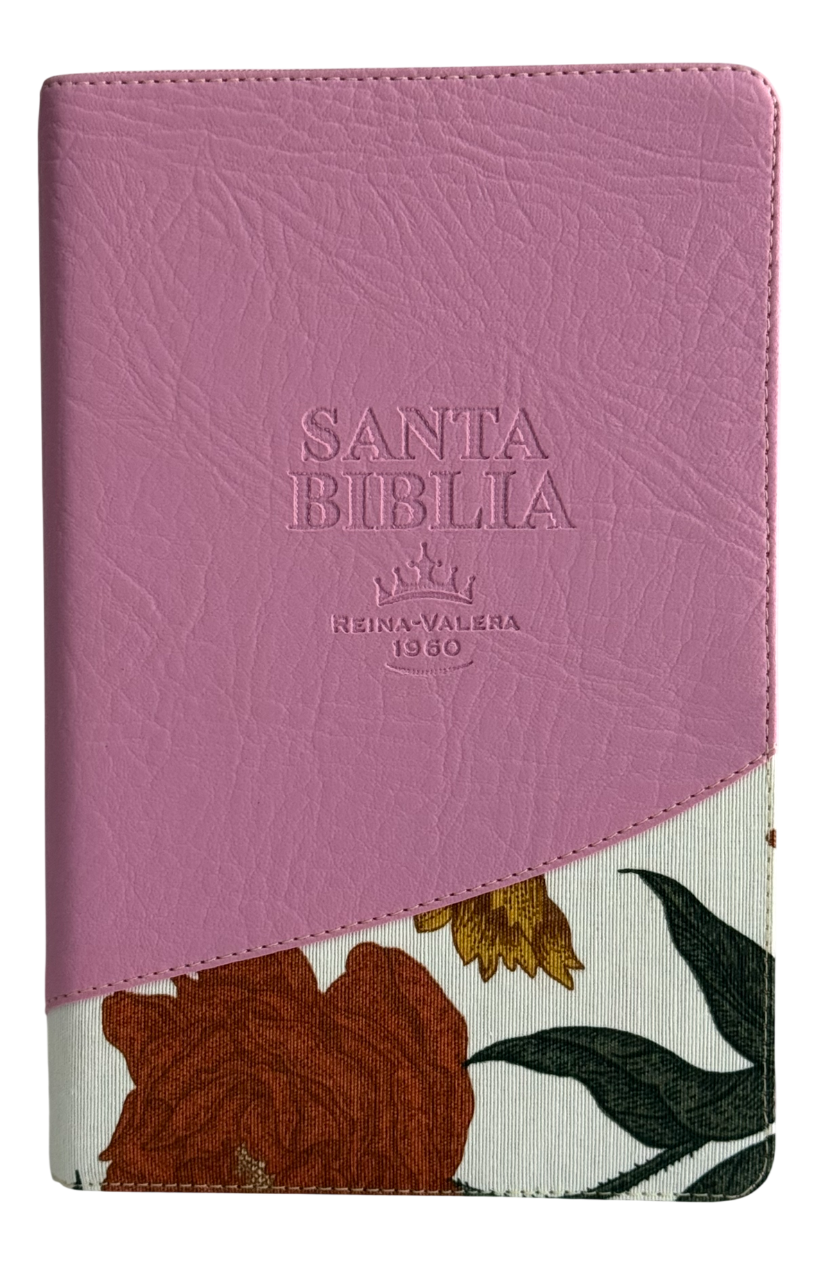 Biblia RVR60 económica con Nombres de Dios y Diseño Bicolor Floral