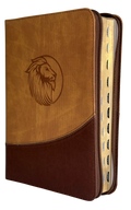 Biblia RVR60 Letra Gigante Café con Cierre e Índice/ sin Índice, Código QR