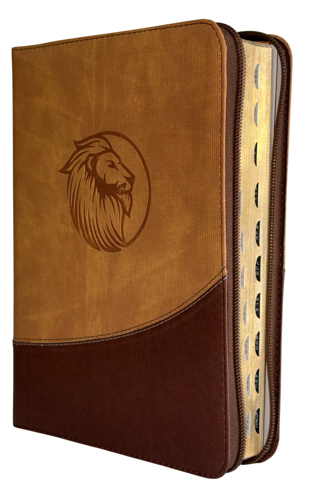 Biblia RVR60 Letra Gigante Café con Cierre e Índice/ sin Índice, Código QR