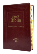 Biblia RVR60 Letra Gigante Café Tapa Blanda con Concordancia